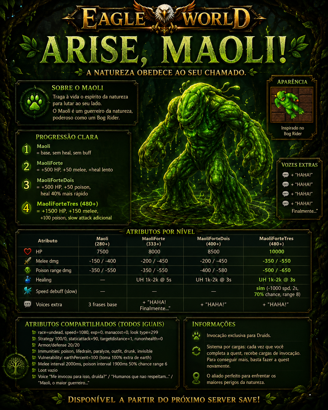 Arise Maoli - Nova Invocacao Druid - Eagle World