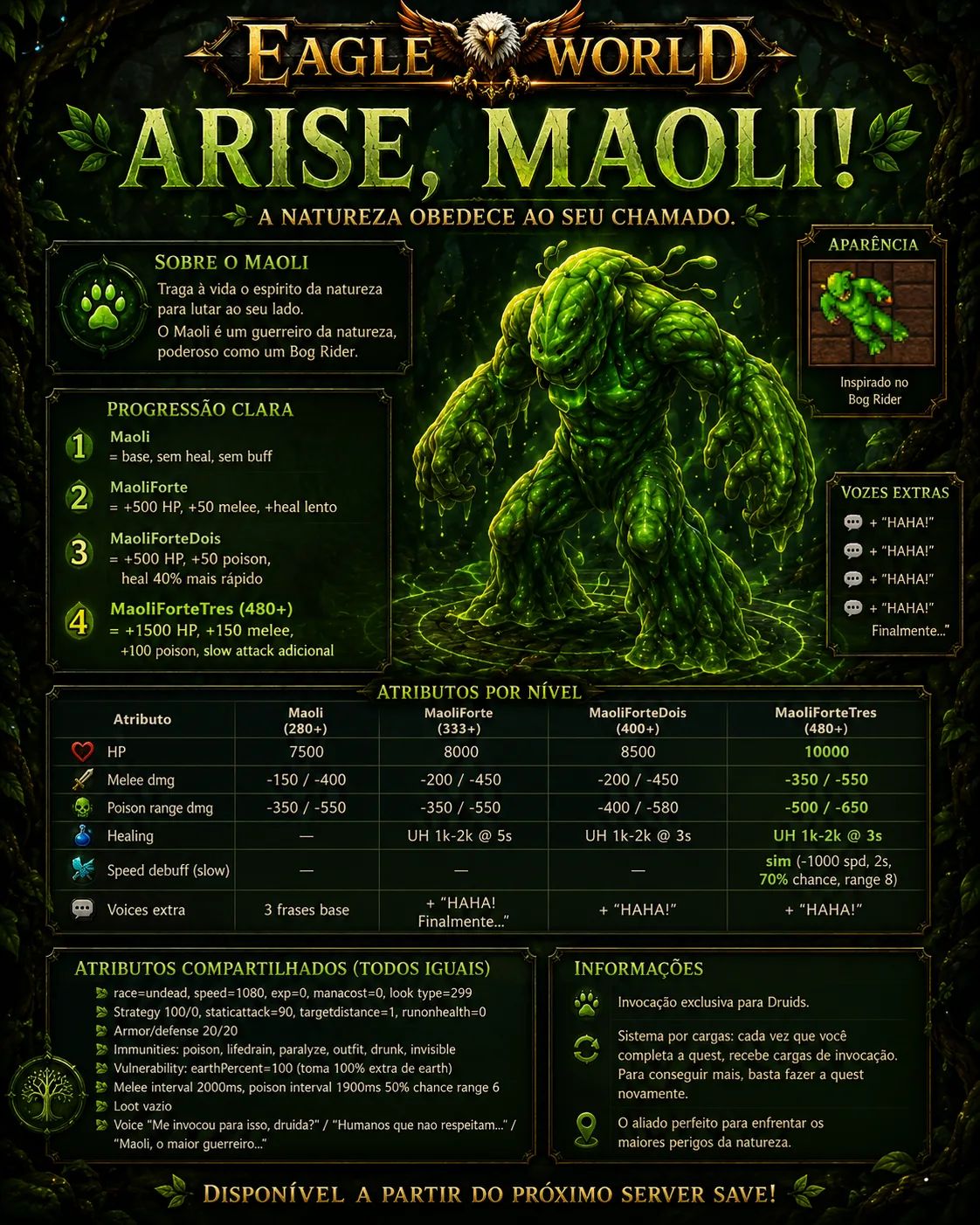 Arise Maoli - Nova Invocacao Druid - Eagle World
